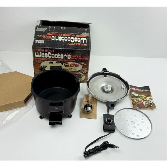 NOS Vintage Presto Wee Cookerie Whole Meal Maker Pressure Pan Cooker w/ Orig Box - Picture 1 of 9